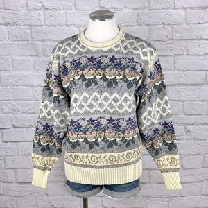 Vintage granny sweater size L